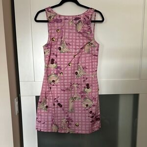 Urban Outfitters Pink Patterned Mini Dress
